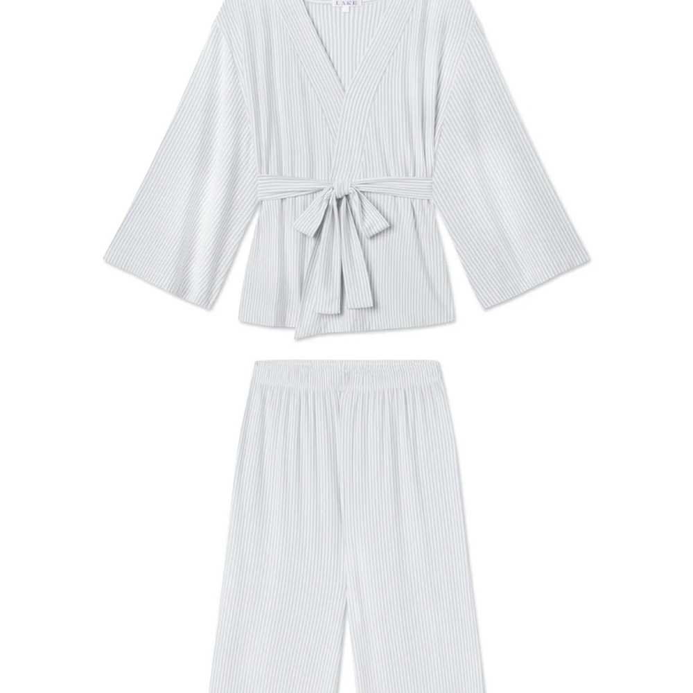 DreamModal Kimono Pajama Set in Fog